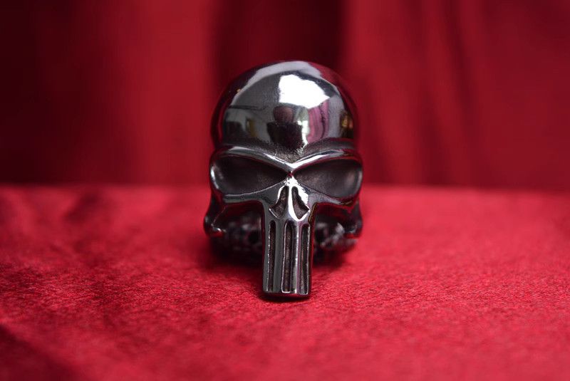Jewelry Skull Modern Jewelry Rings Open Size Chrome Ring (Size 7-13) Size ONE SIZE - 6 Thumbnail