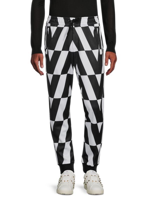 Valentino o1y0525 Jogger & Sweatpant in Black/White Size US 32 / EU 48 - 2 Thumbnail