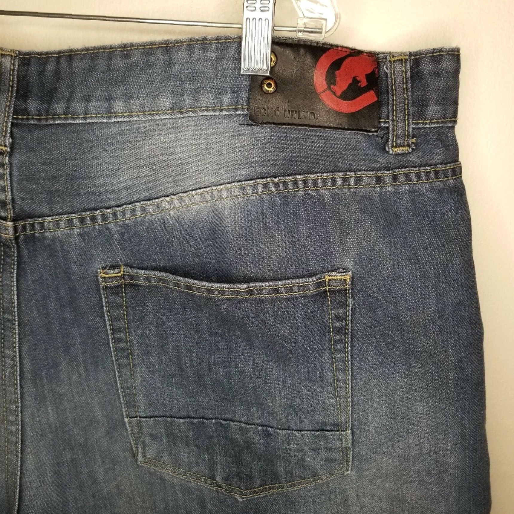 Ecko Unltd. Ecko Unltd Blue Jean Shorts Mens 42 Regular Size US 42 / EU 58 - 5 Thumbnail