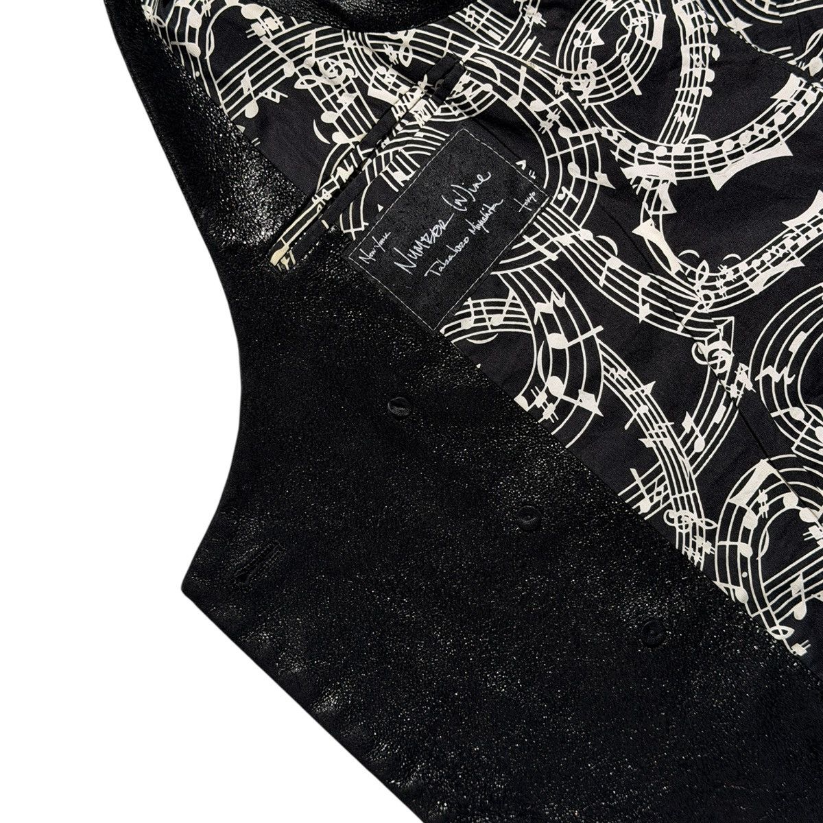 Number (N)ine Archive Blistered leather double breast vest Size US M / EU 48-50 / 2 - 3 Thumbnail