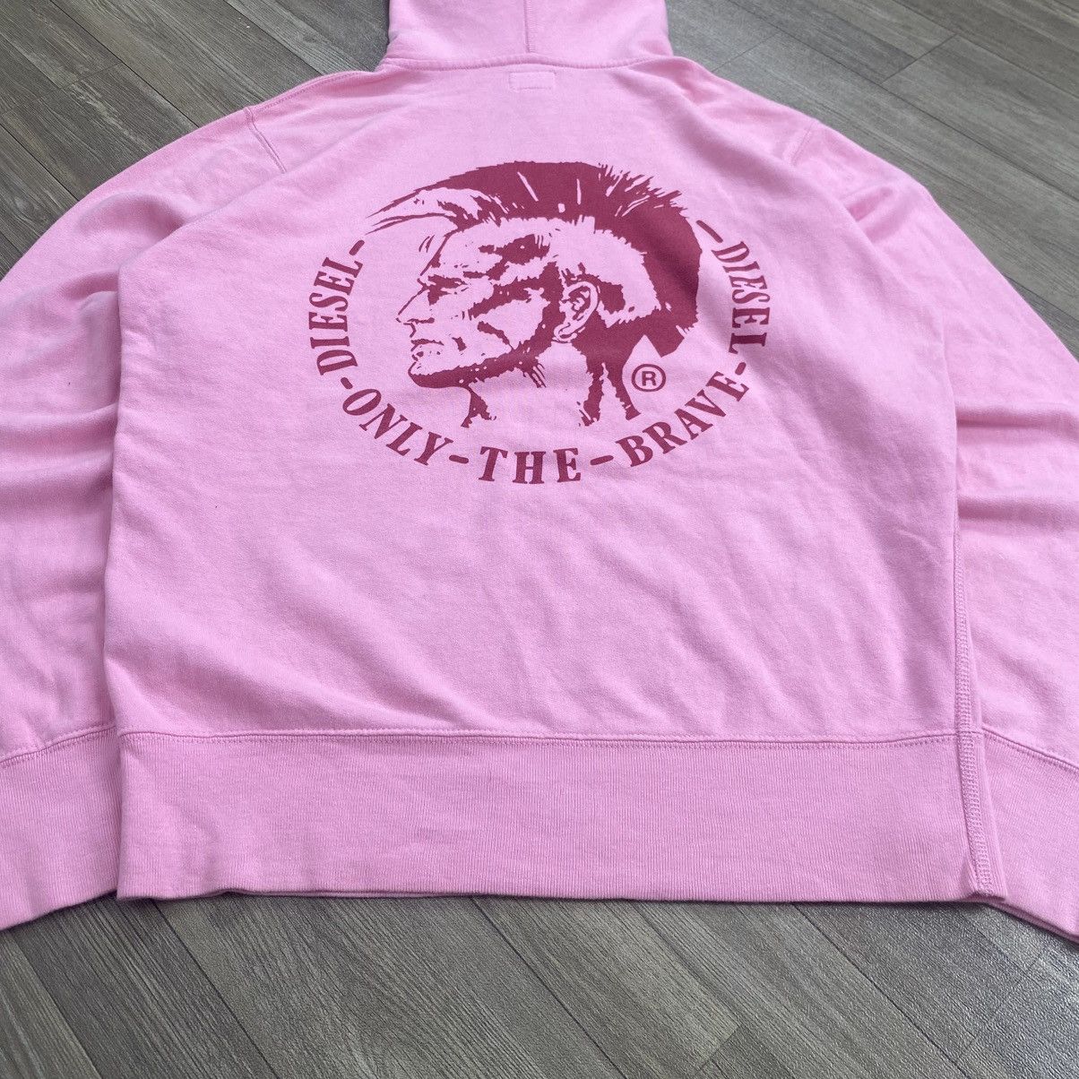 Diesel 2000s Diesel Punk But A Im Shouting Pink Hoodie Size US M / EU 48-50 / 2 - 3 Thumbnail