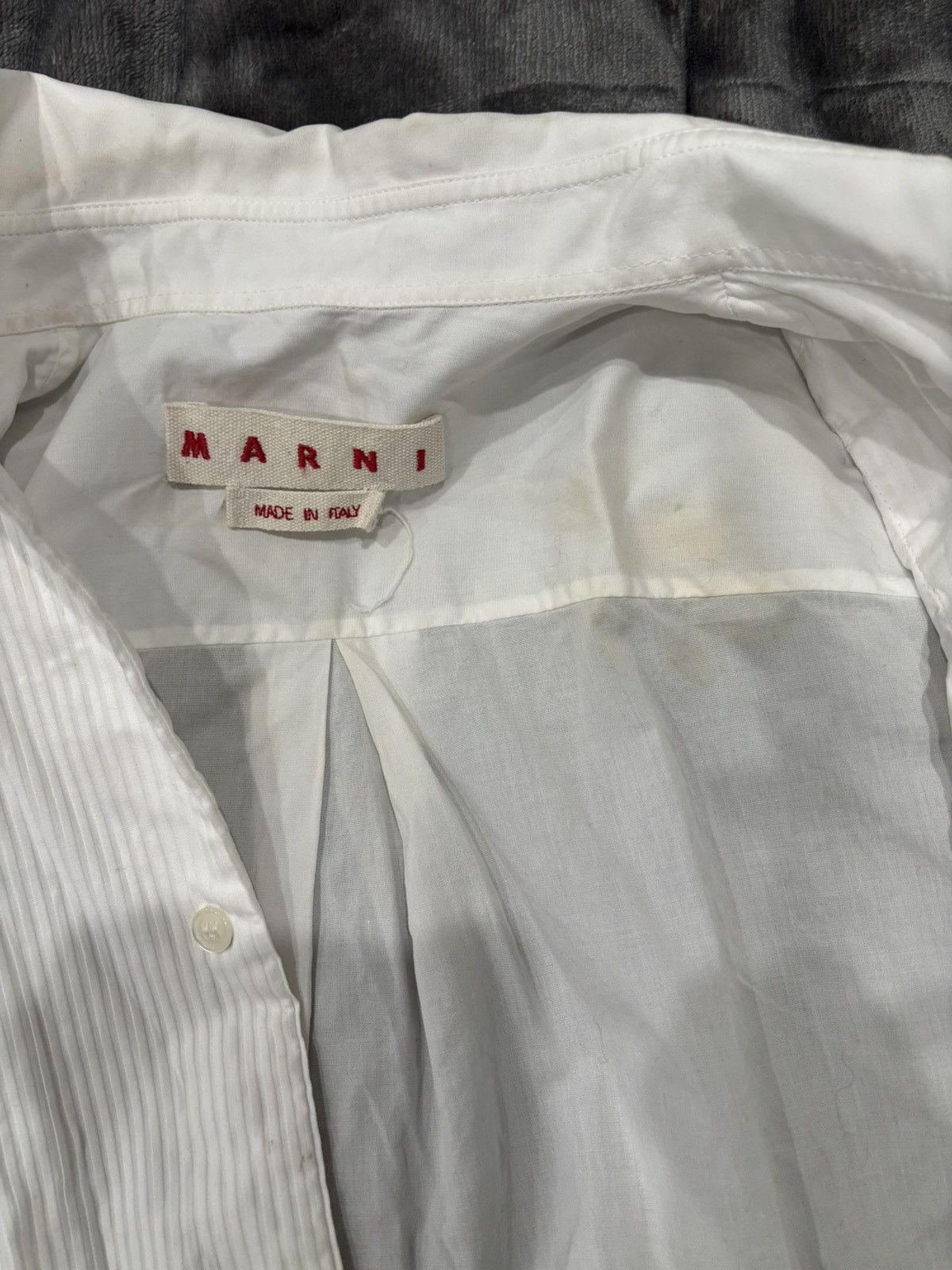 Marni Marni white tuxedo button down Size US S / EU 44-46 / 1 - 4 Thumbnail