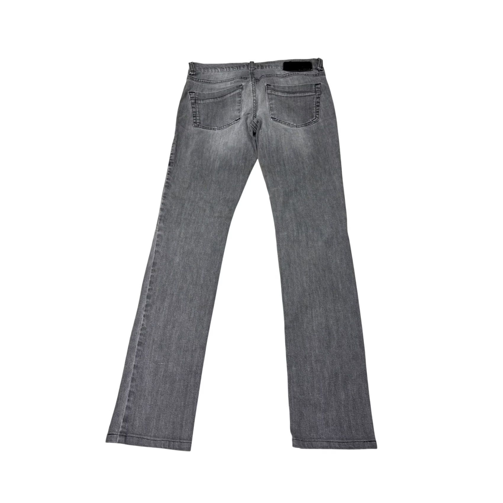 Diesel Diesel BI-BI SS-Legging Jeans Grey Stretch Moto Paneled 5-Pocket Slim Womens 25x27 Size 42" / US 20 - 6 Thumbnail