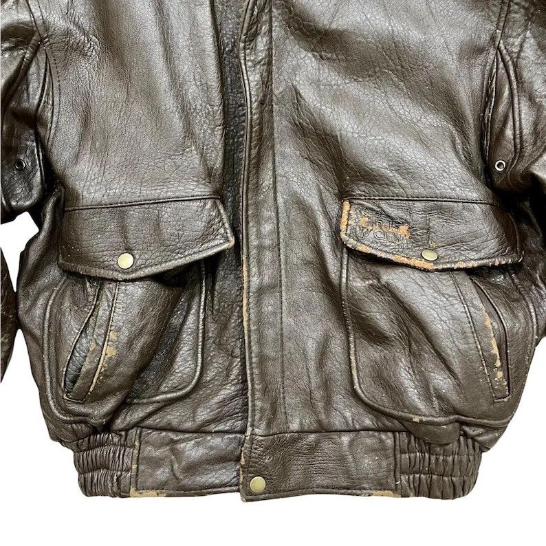 Genuine Leather Rare Vintage 80s Polo Club Genuine Leather Bomber Jacket Size US M / EU 48-50 / 2 - 11 Thumbnail