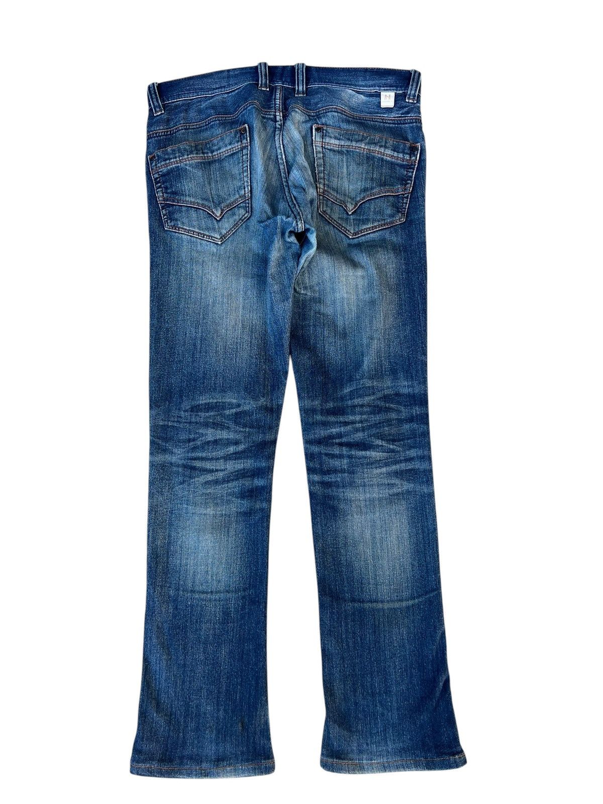 Nicole Club Distressed Mud Stretch Denim Nicole Hideaways Bootcut Jeans Size US 31 - 14 Thumbnail