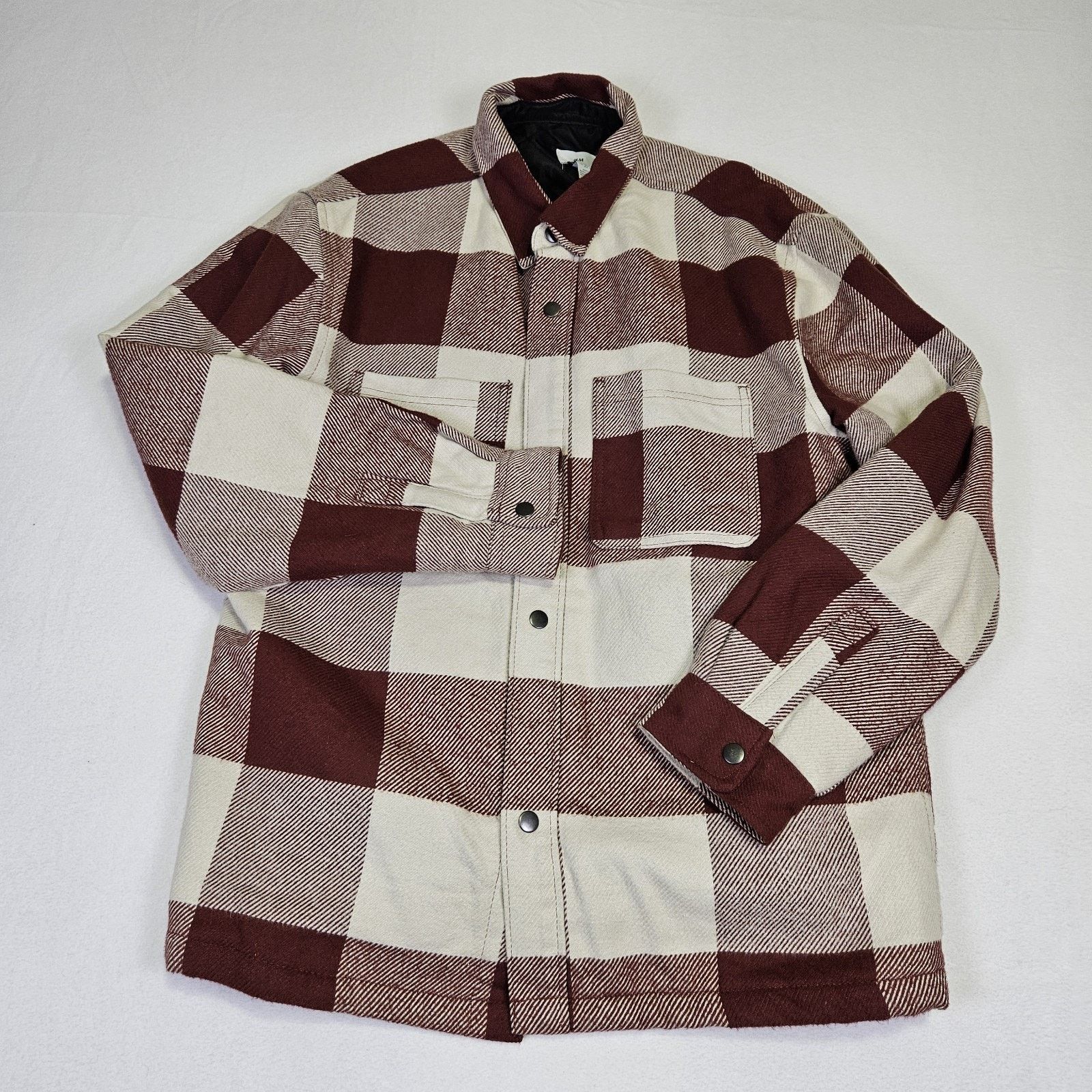 H&M H&M Oversized Quilted Flannel Jacket Mens Shacket Size US L / EU 52-54 / 3 - 1 Thumbnail