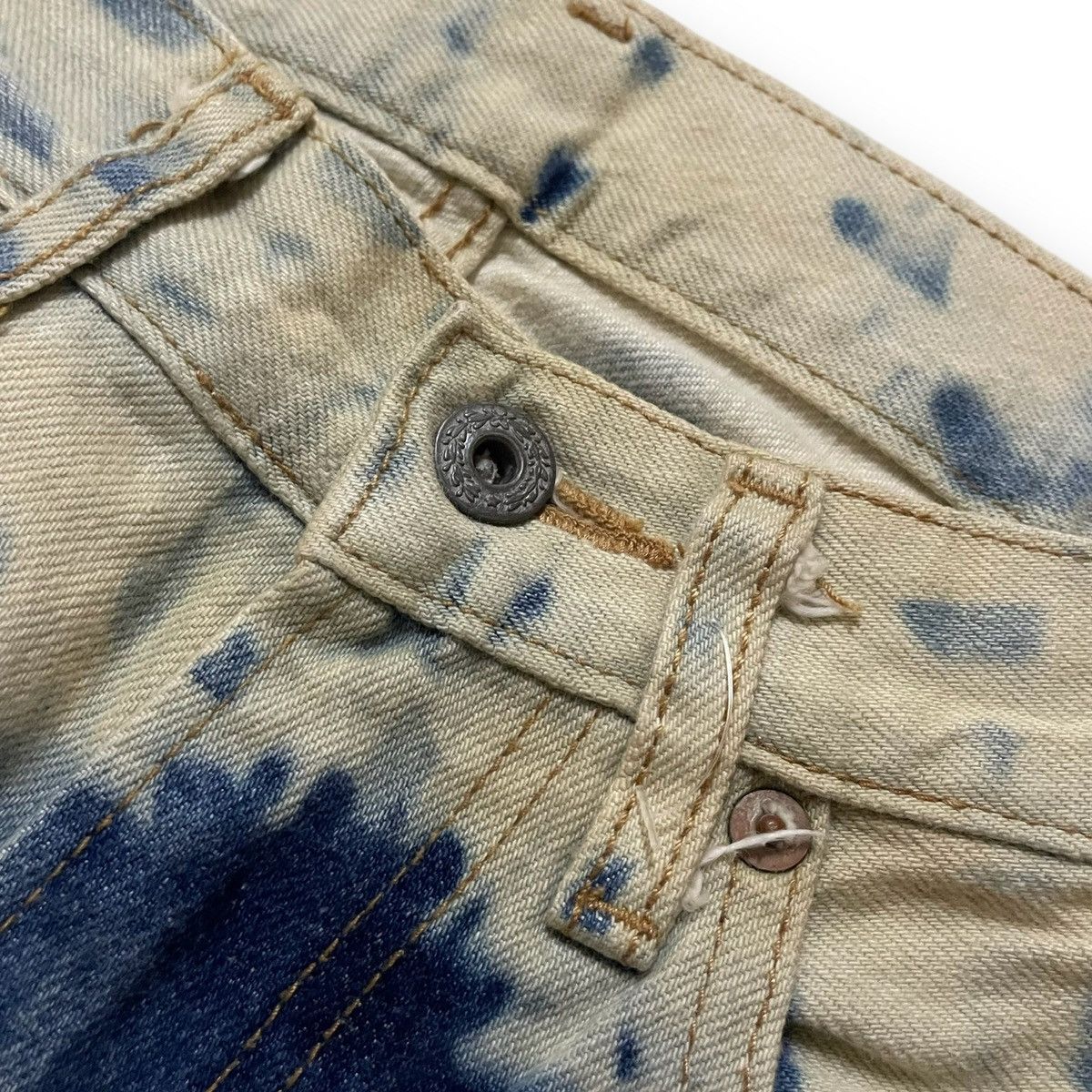 If Six Was Nine ORIGINAL SELVEDGE WAREHOUSE ACID WASH RARE RAW DENIM (28×43) Size US 28 / EU 44 - 7 Thumbnail