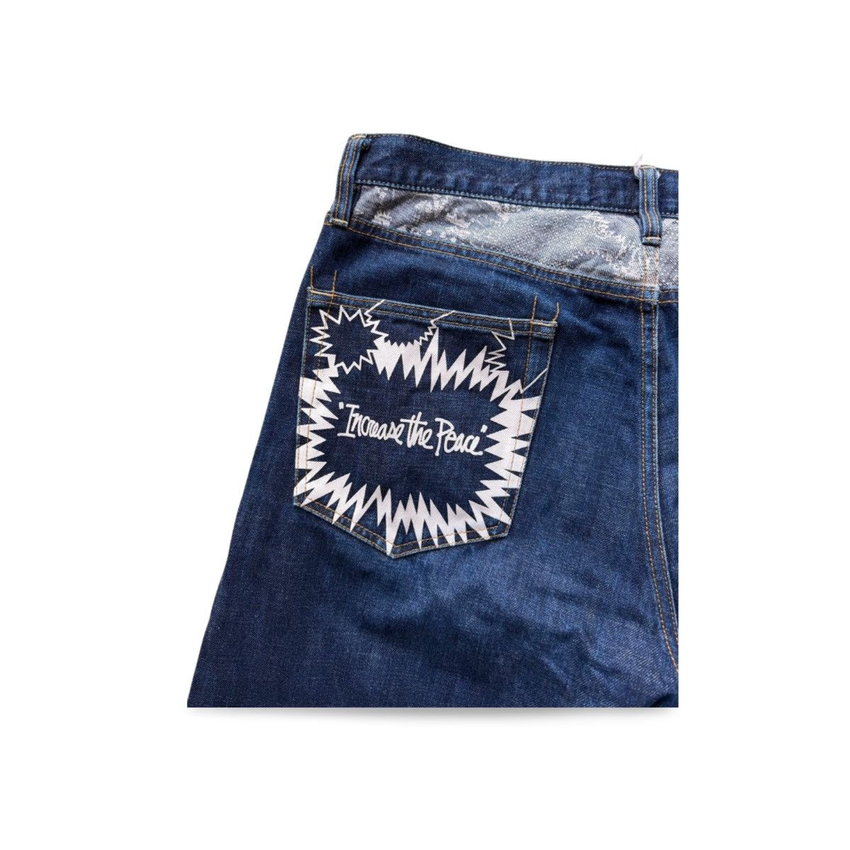 Stussy Vintage Stussy Japan "Increase the Peace" Denim Pants Size US 36 / EU 52 - 8 Thumbnail