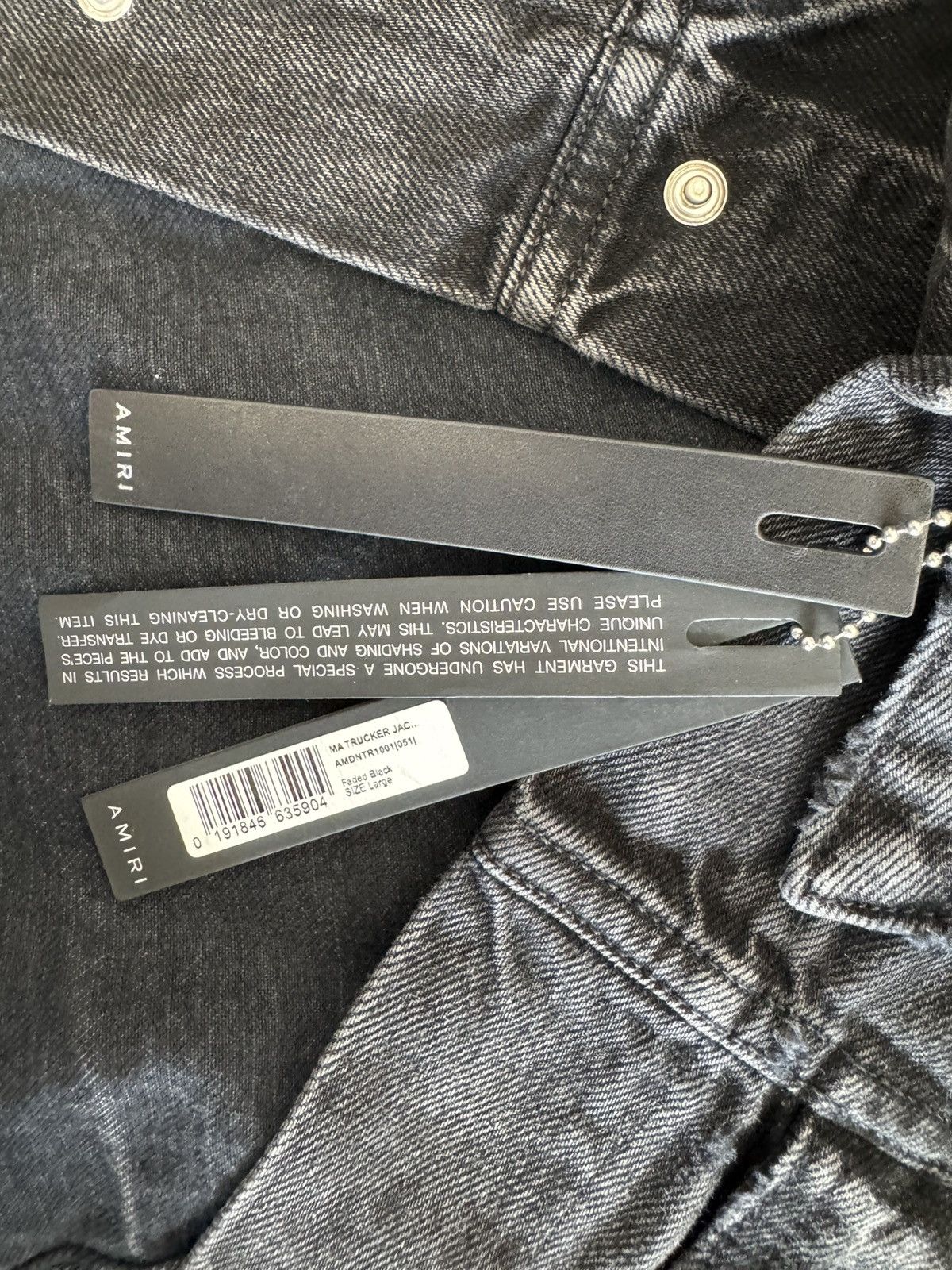 Amiri AMIRI Distressed Denim Jacket, Size L. Size US L / EU 52-54 / 3 - 6 Thumbnail