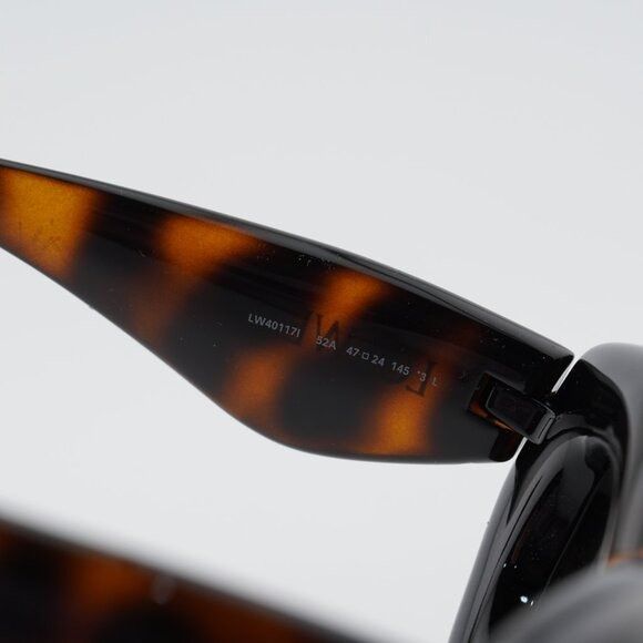 Loewe Loewe LW40117I 52A Sunglasses Dark Havana/Black Cat Eye Size ONE SIZE - 7 Thumbnail