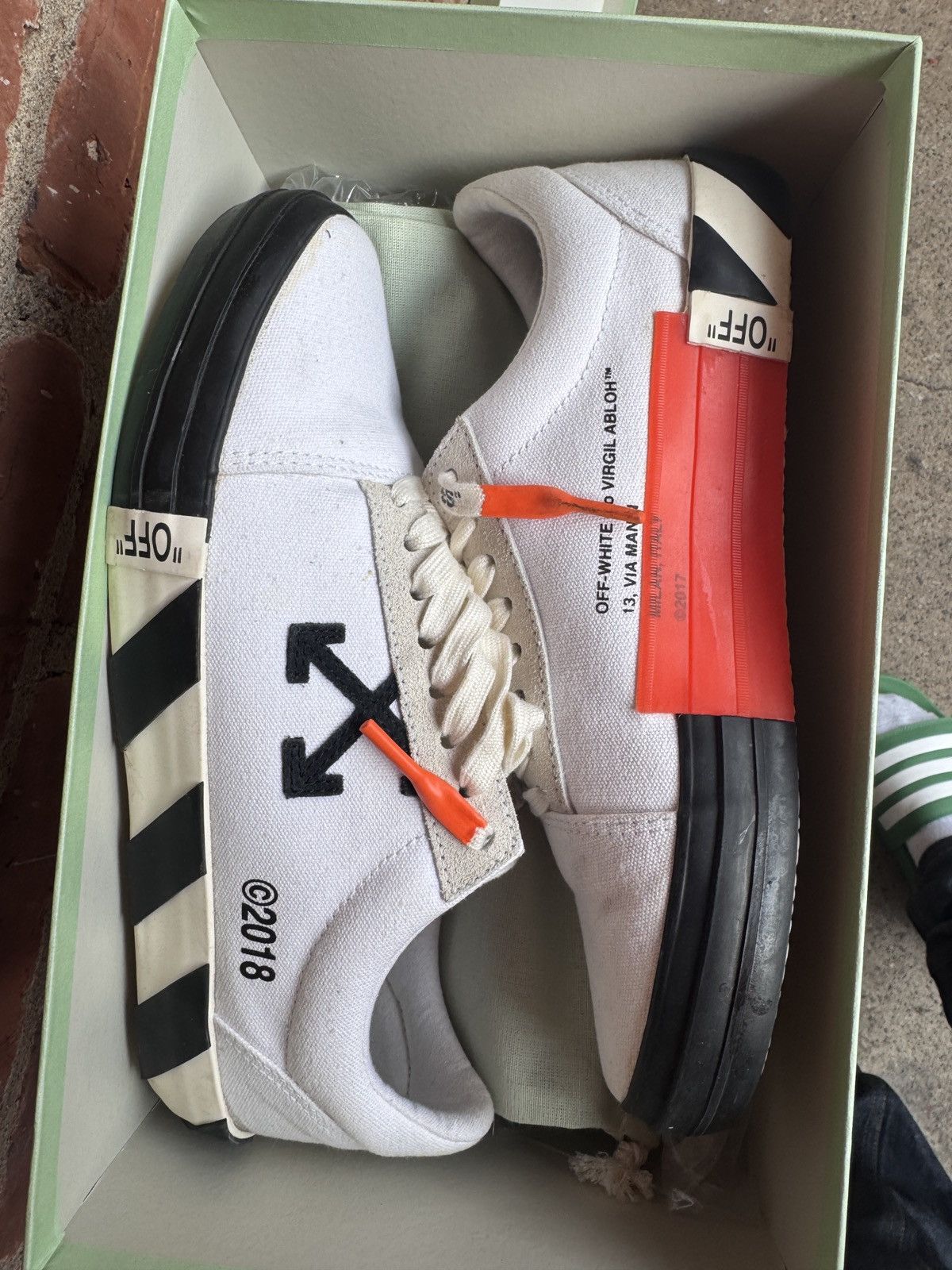 Off-White × Virgil Abloh Off-white vulcanized canvas sneaker Size US 10 / EU 43 - 8 Thumbnail
