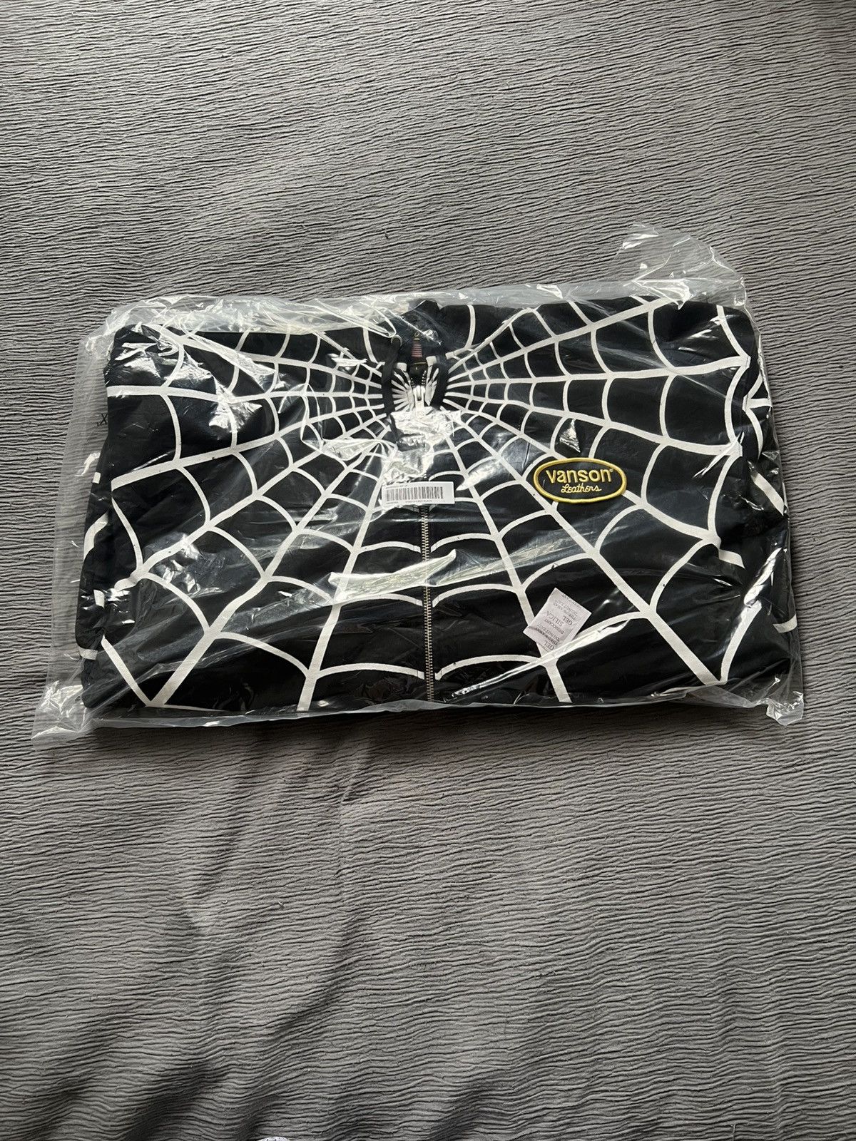 Supreme × Vanson Leathers Supreme Vanson Leathers Spider Man Zip Up Hooded Sweatshirt Size US L / EU 52-54 / 3 - 1 Thumbnail
