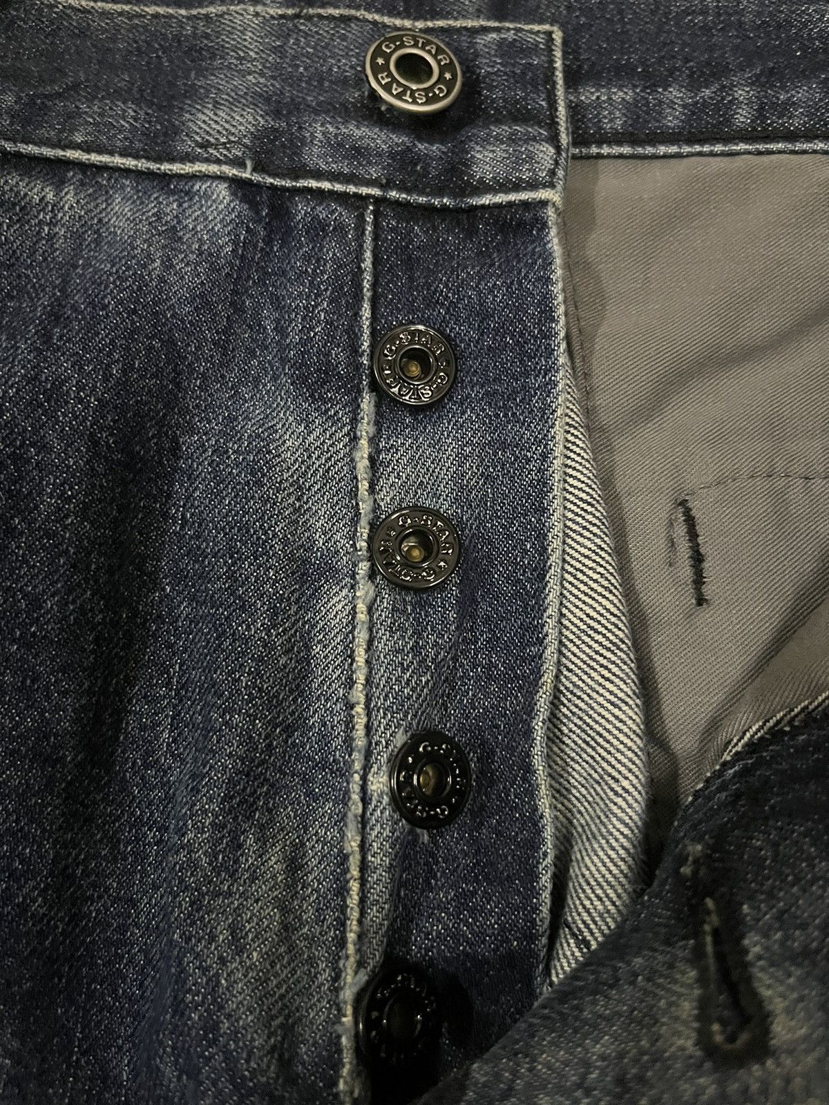 G-Star Vintage G Star Raw Blue Washed Cargo Ripped Distressed Jeans Size US 30 / EU 46 - 8 Thumbnail
