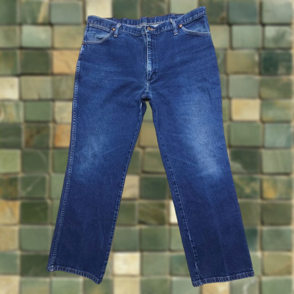Wrangler Wrangler Jeans Denim Bootcut Mens 40 Regular Blue Dark Wash 30 in 5-Pocket USA Cowboy Vintage: No Size US 40 / EU 56 - 1 Thumbnail