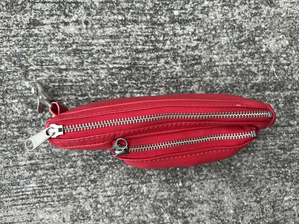 Japanese Brand × Vintage Vintage Milk Boy Japan Red Leather Small Pouch Bag Size ONE SIZE - 6 Thumbnail