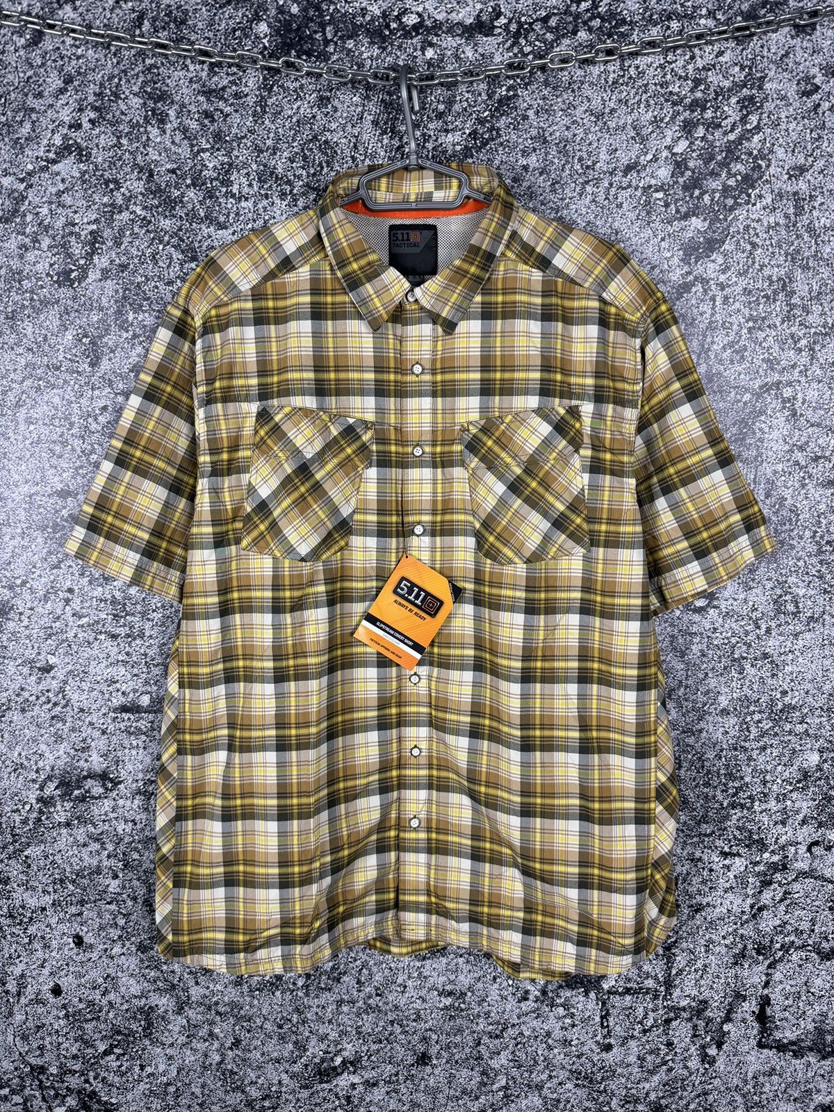 5.11 5.11 Tactical Slipstream Covert Short Sleeve Shirt Army XL Size US XL / EU 56 / 4 - 1 Thumbnail