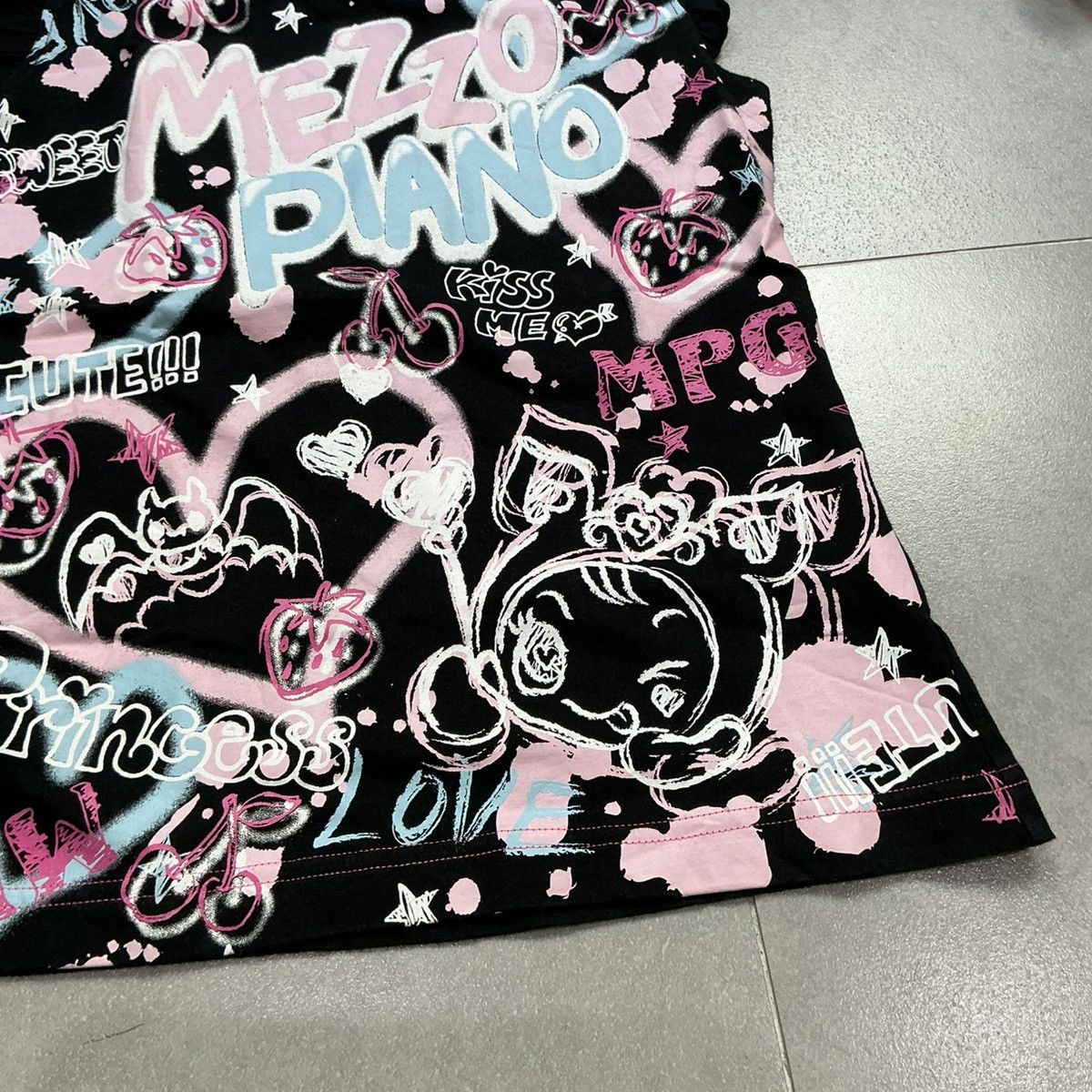 Angel Blue Y2K Mezzo Piano Graffiti Top Size XS / US 0-2 / IT 36-38 - 5 Thumbnail