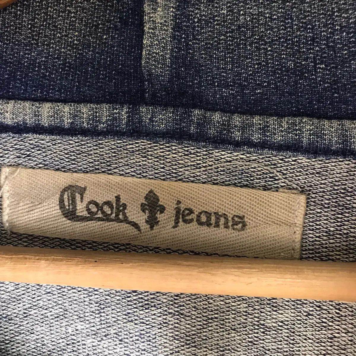 Vintage Vintage COOK JEANS JAPAN Pure Indigo Natural Distress Jacket Size US L / EU 52-54 / 3 - 3 Thumbnail