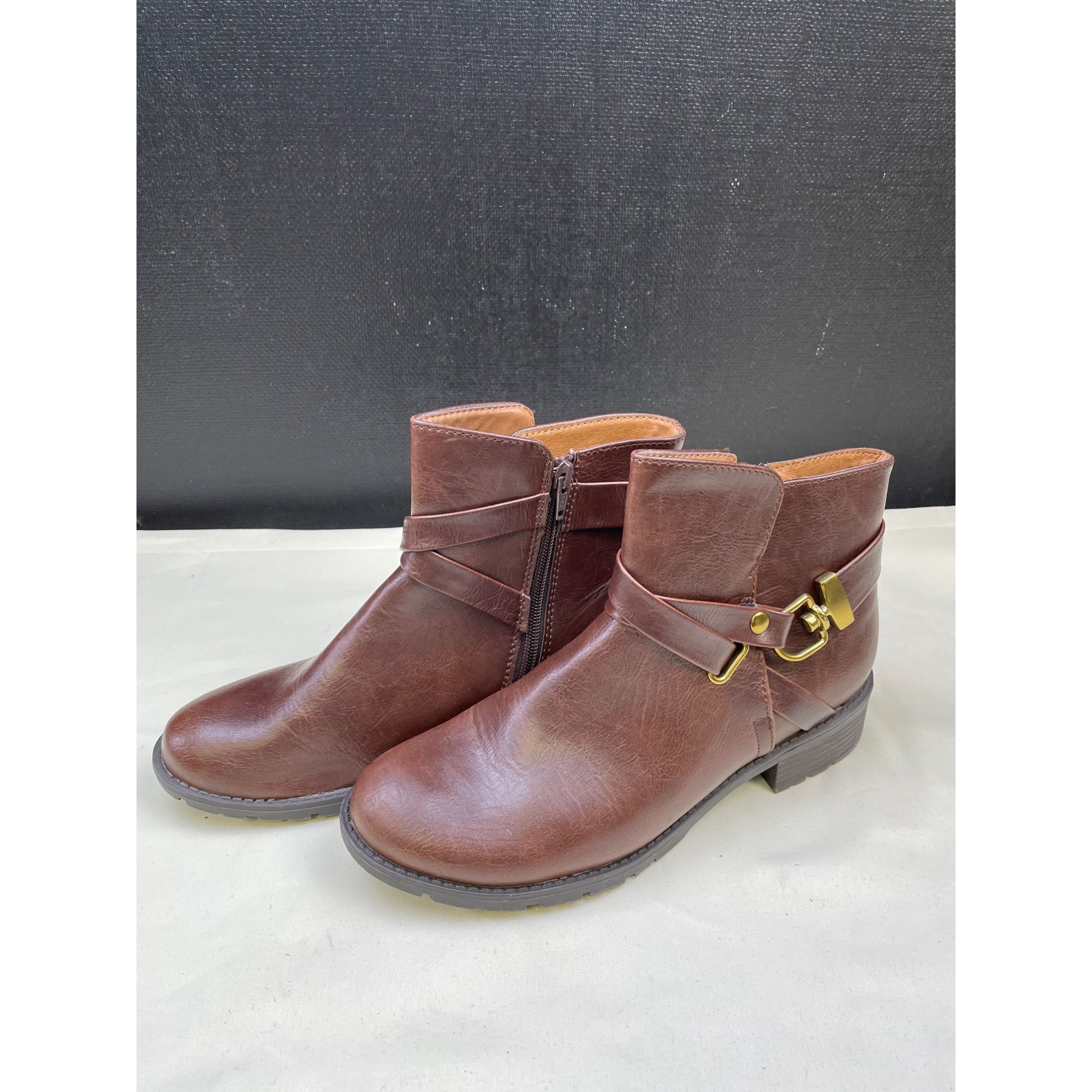 Croft & Barrow Croft & Barrow Otholite Women's Brown Ankle Boots Shoes Size Size US 8.5 / IT 38.5 - 1 Thumbnail