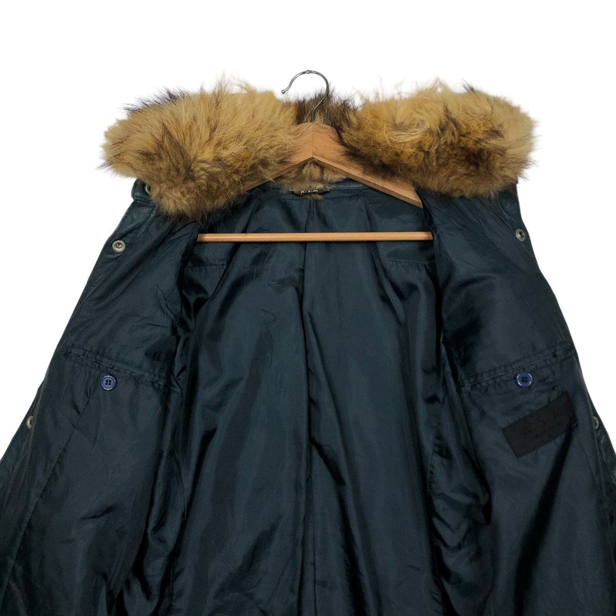 🔥VINTAGE BIKER LEATHER JACKET ASM ARCHIVE MINK FUR COLLAR