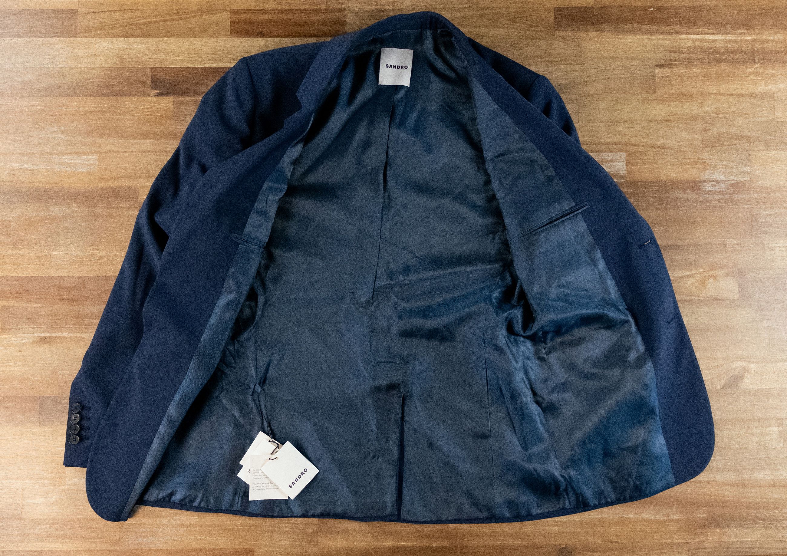 Sandro SANDRO Paris blue wool classic fit suit jacket 50 Large Size 40R - 7 Thumbnail