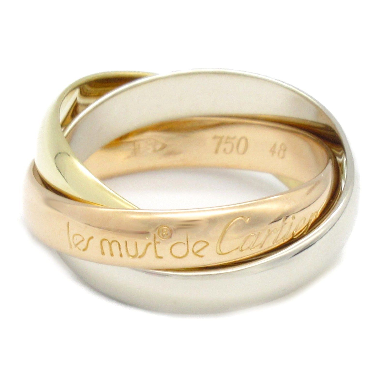Cartier Cartier Trinity Ring K18 (Yellow Gold) K18Wg (White (Pink Gold Size ONE SIZE - 1 Thumbnail