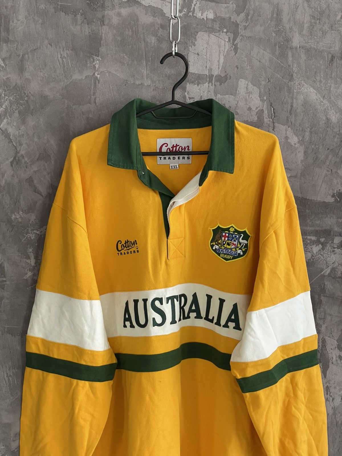 Vintage Vintage Australia Jersey Shirt Rugby Union Rare Y2K Drill Size US XXL / EU 58 / 5 - 2 Thumbnail