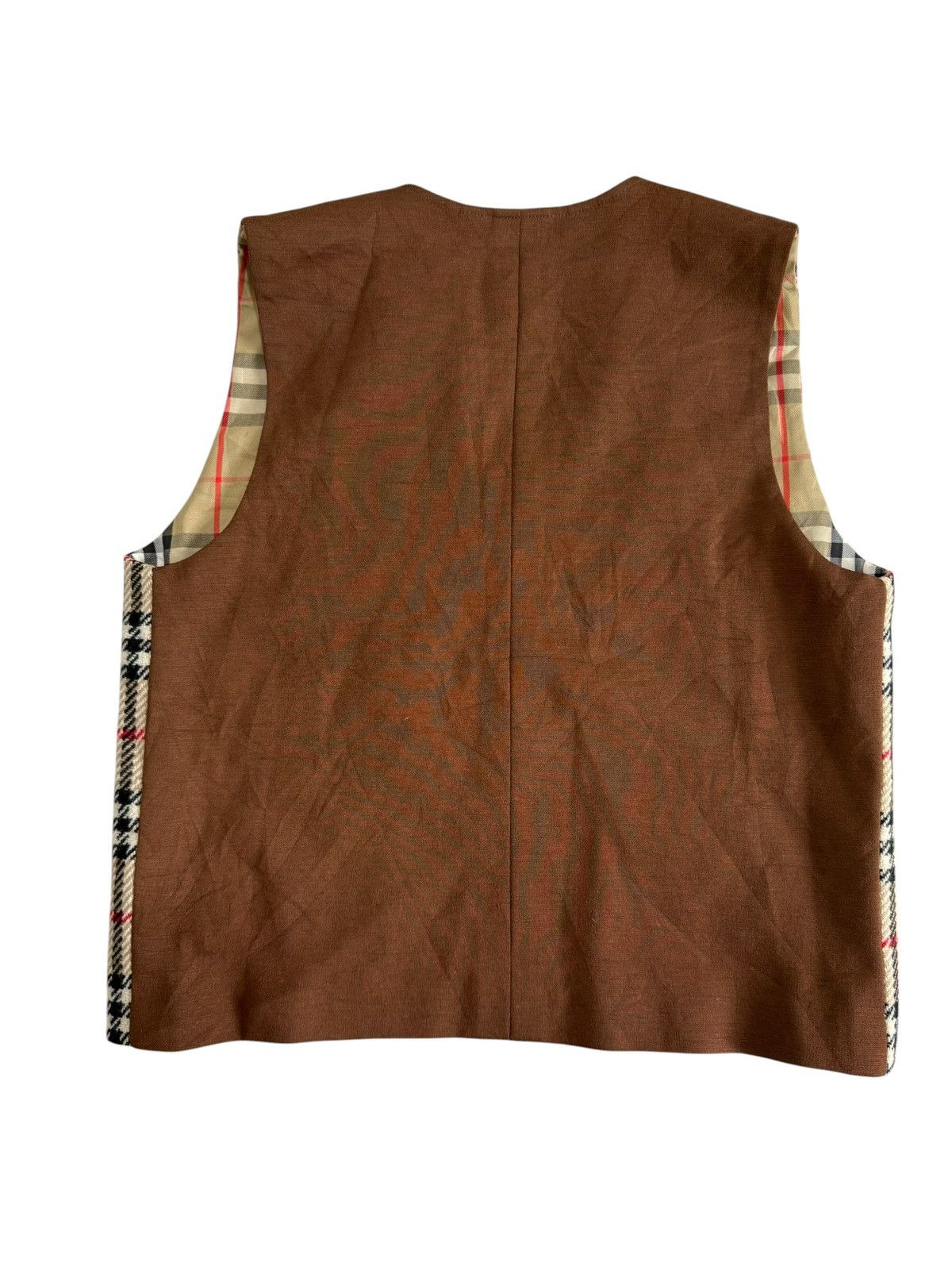 Burberry Reversible Vest Checkered Design Custom Burberrys Size US M / EU 48-50 / 2 - 2 Thumbnail
