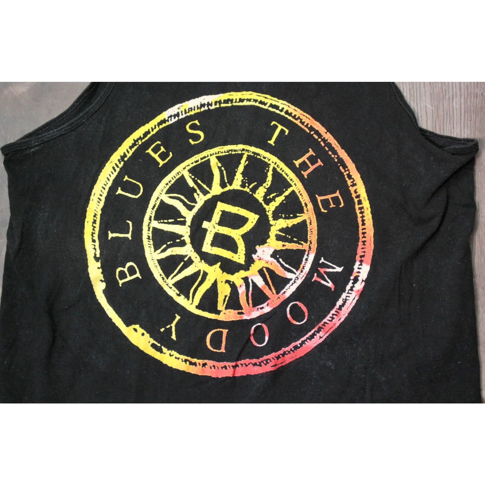 Fruit Of The Loom Men's VTG 1990s Black The Moody Blues Tour '94 Tank Top Sz XL 90s Concert Tshirt Size US XL / EU 56 / 4 - 3 Thumbnail