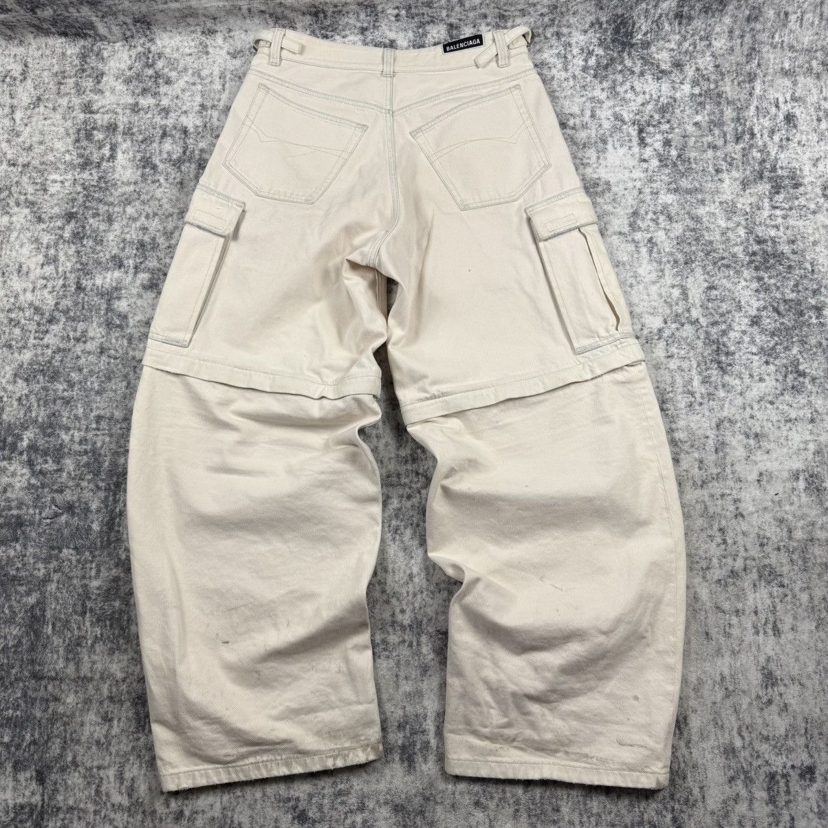 Balenciaga Balenciaga Multi Pocket Wide Leg Cargo Denim Jeans Size US 32 / EU 48 - 4 Thumbnail