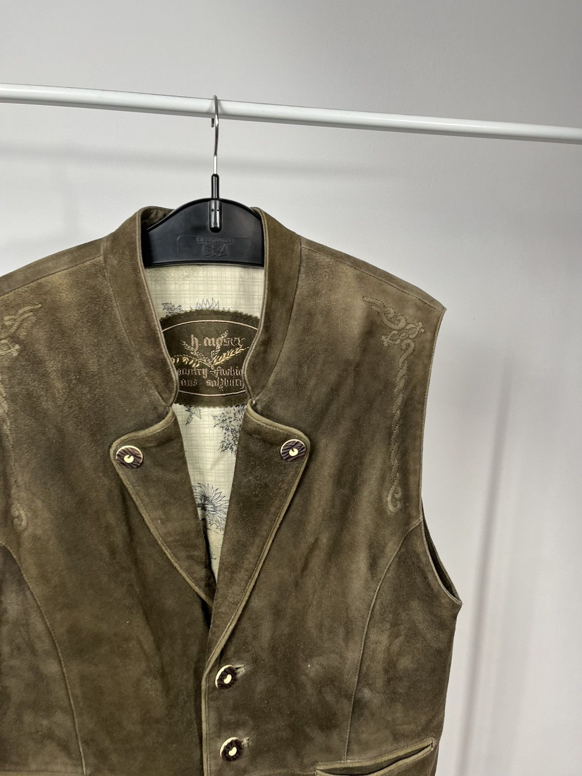 Other Vintage Distressed Leather Vest Brown Western Biker Men 50 Size US M / EU 48-50 / 2 - 3 Thumbnail
