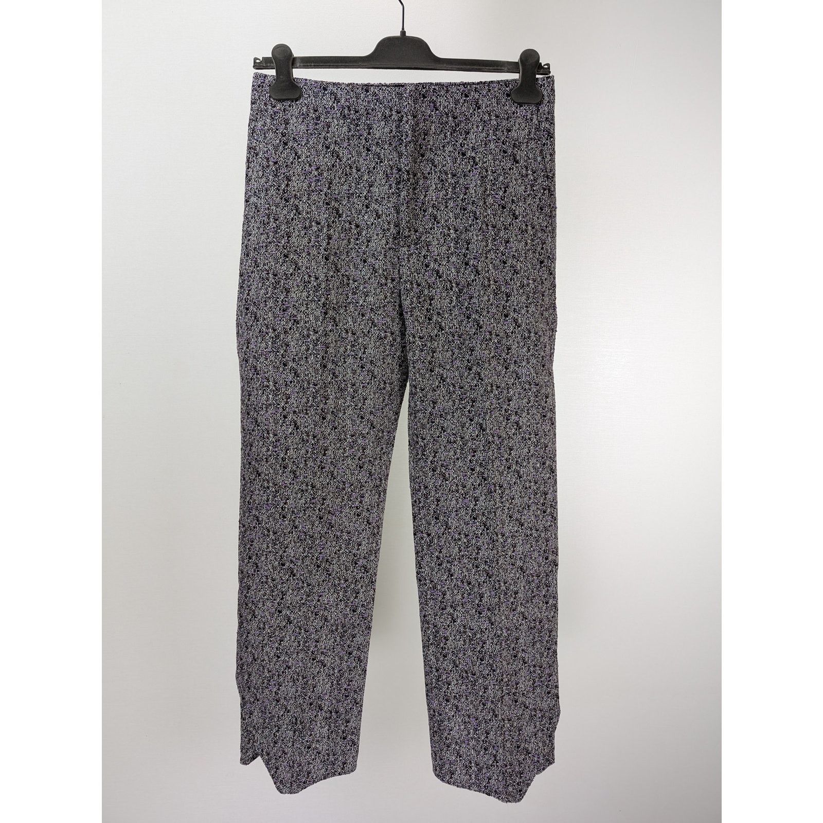 Bottega Veneta o1rshd1 Multicol Wool Viscose Trousers Pants Lilac/Bordeaux Size US 30 / EU 46 - 1 Thumbnail