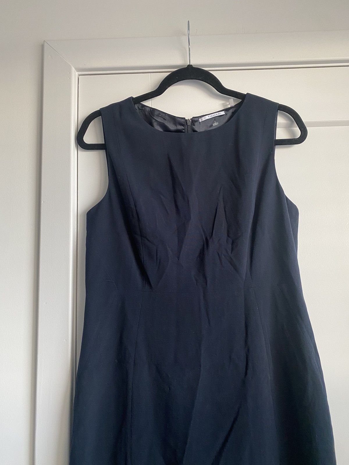 Elie Tahari Elie Tahari Arthur S Levine Women Sheath Dress Navy Size 8 Size M / US 6-8 / IT 42-44 - 3 Thumbnail