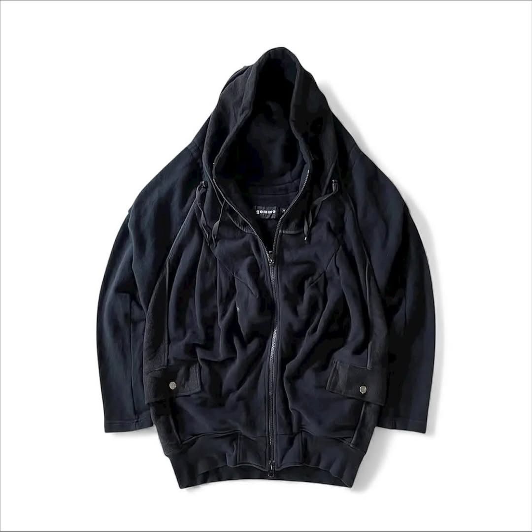 Yohji Yamamoto Gomme Homme by Yohji Yamamoto Maki Hiroshige Gimmick Hoodie Size US M / EU 48-50 / 2 - 1 Thumbnail
