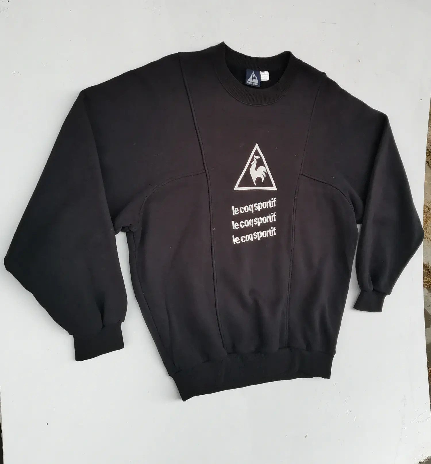 Le Coq Sportif Rare!!! Le Coq Sportif Big Logo Sweatshirt Size US L / EU 52-54 / 3 - 9 Thumbnail
