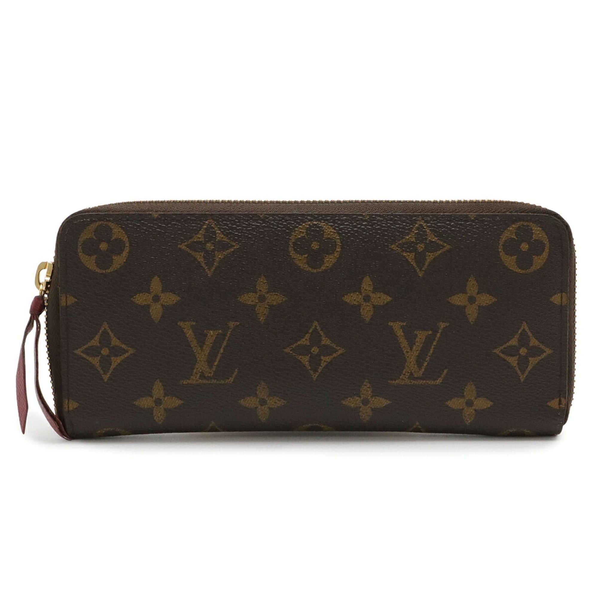 Louis Vuitton LOUIS VUITTON Monogram Portefeuille Clemence Round Long Wallet in Fuchsia M60742 Size ONE SIZE - 1 Thumbnail