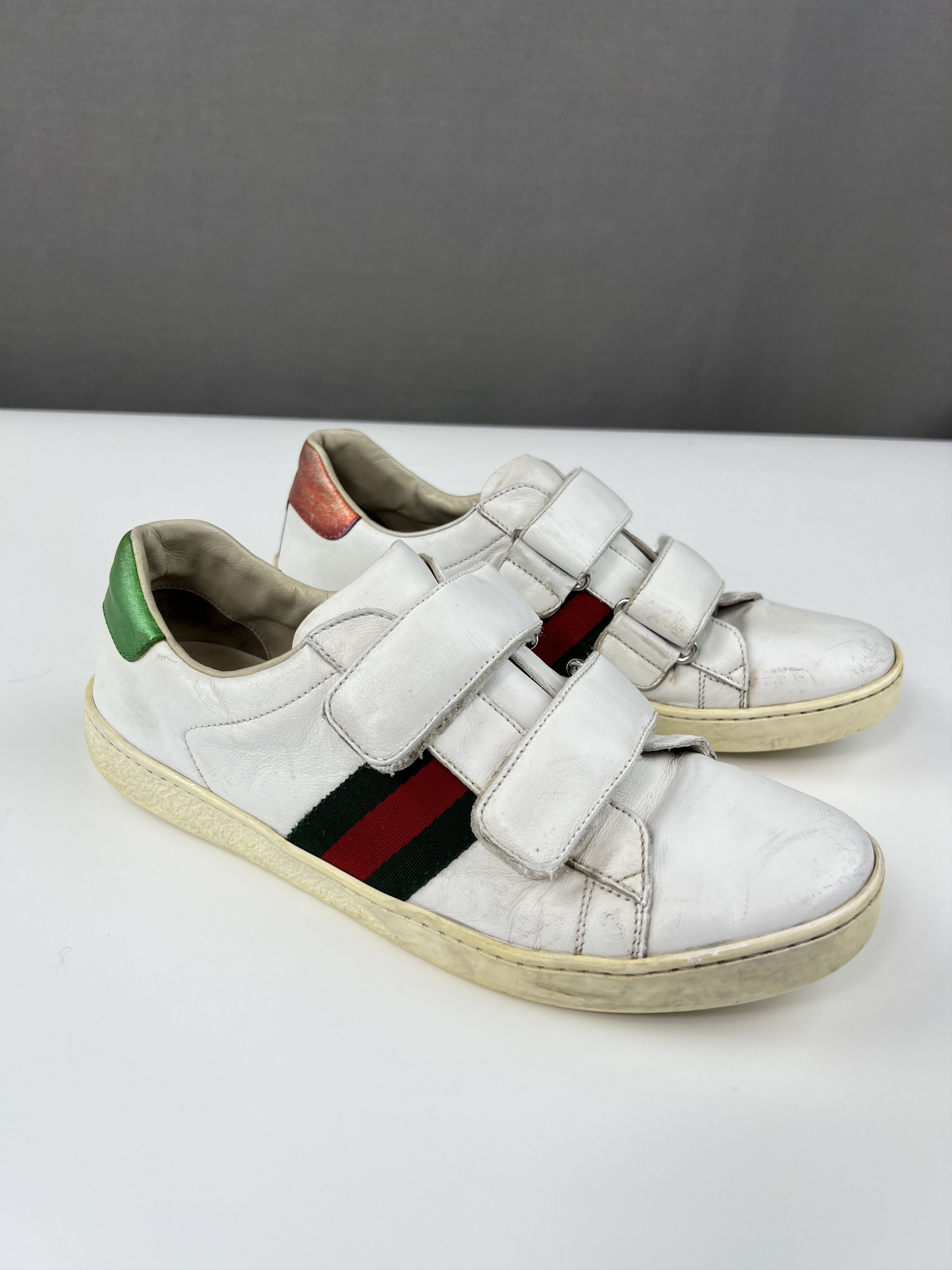Gucci Vintage Gucci Web Strap Sneakers Junior Size US 7 / IT 37 - 2 Thumbnail