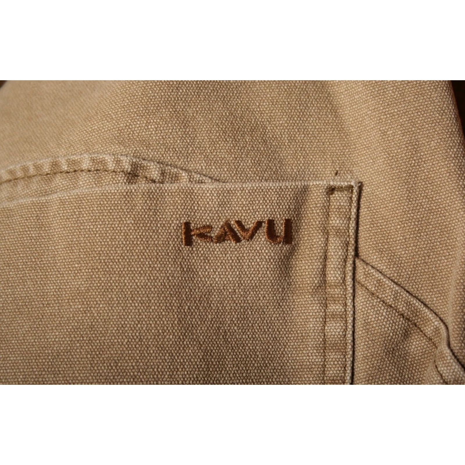 KAVU KAVU Tan Canvas Outdoor Chore Pants Mens Size 36 Regular Front Flat Inseam 30.5" Cotton Tan Chore Pants Mens Size US 33 - 5 Thumbnail