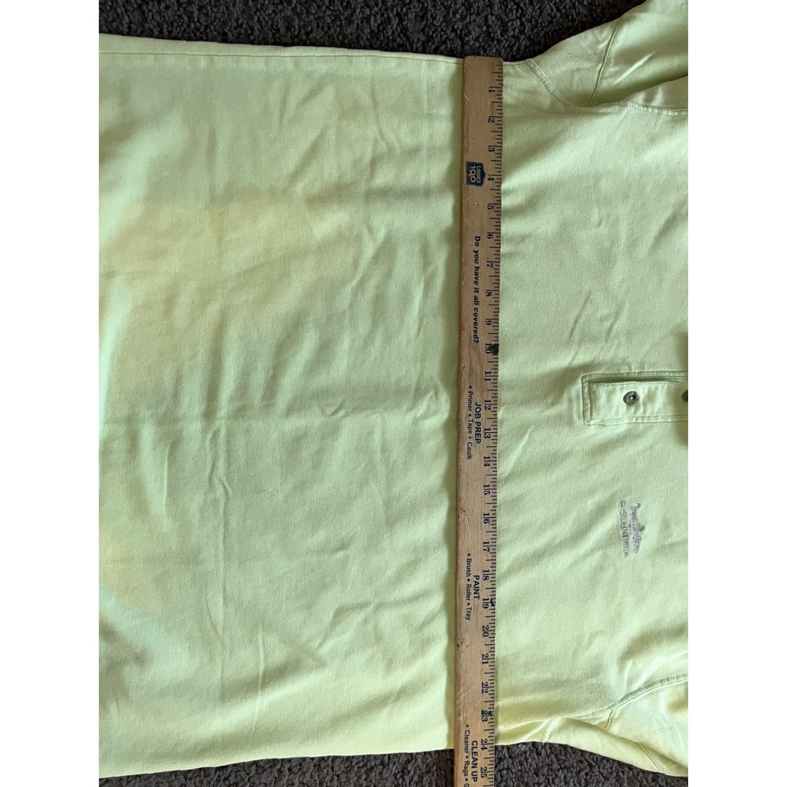 Vintage VINTAGE Columbia Polo Shirt Solid Lime Green Short Sleeve XL Men's Fish Logo Flaws Size US XL / EU 56 / 4 - 4 Thumbnail