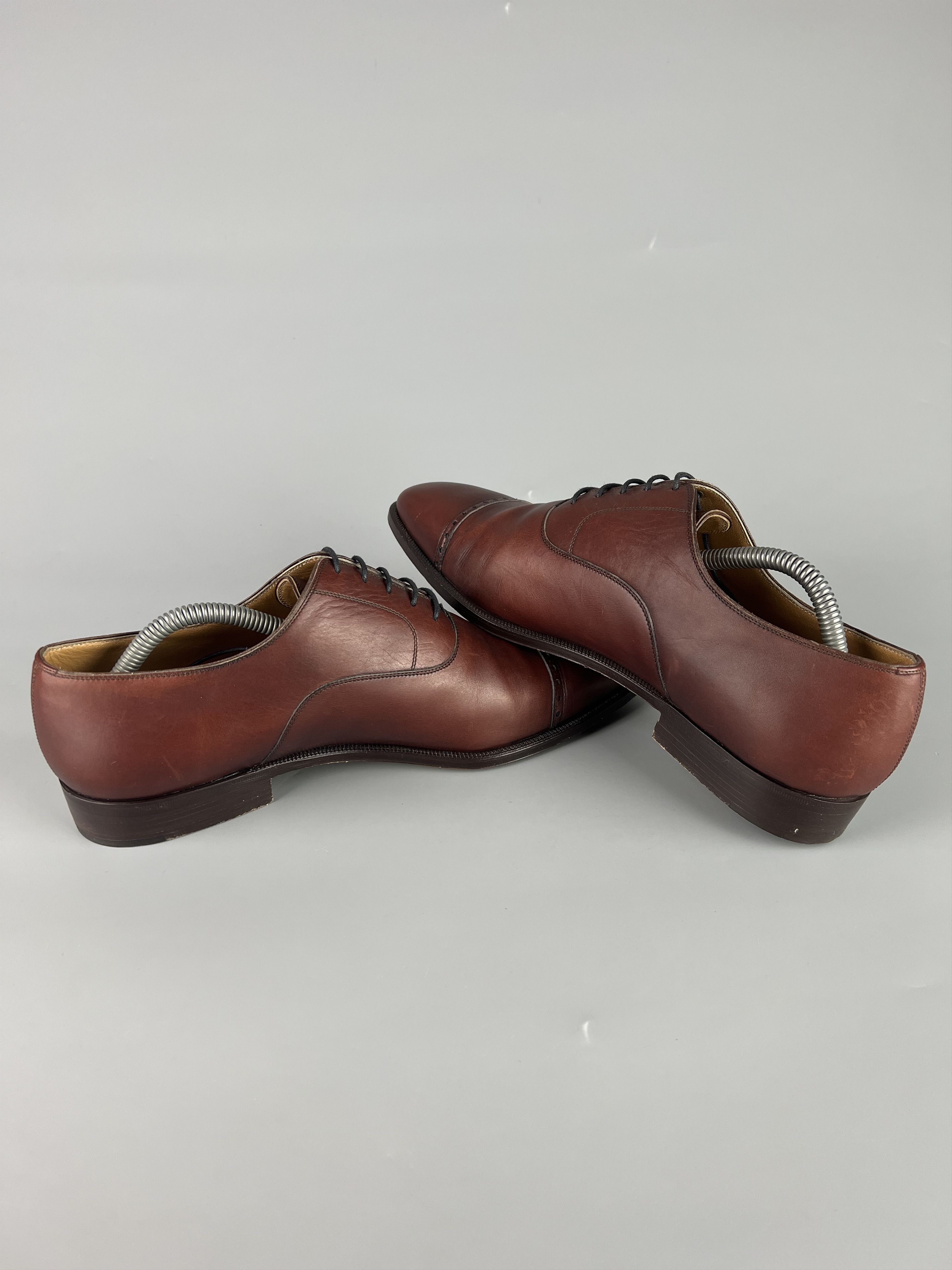 Ermenegildo Zegna Ermenegildo Zegna Brown Oxford Shoes Size US 9 / EU 42 - 6 Thumbnail