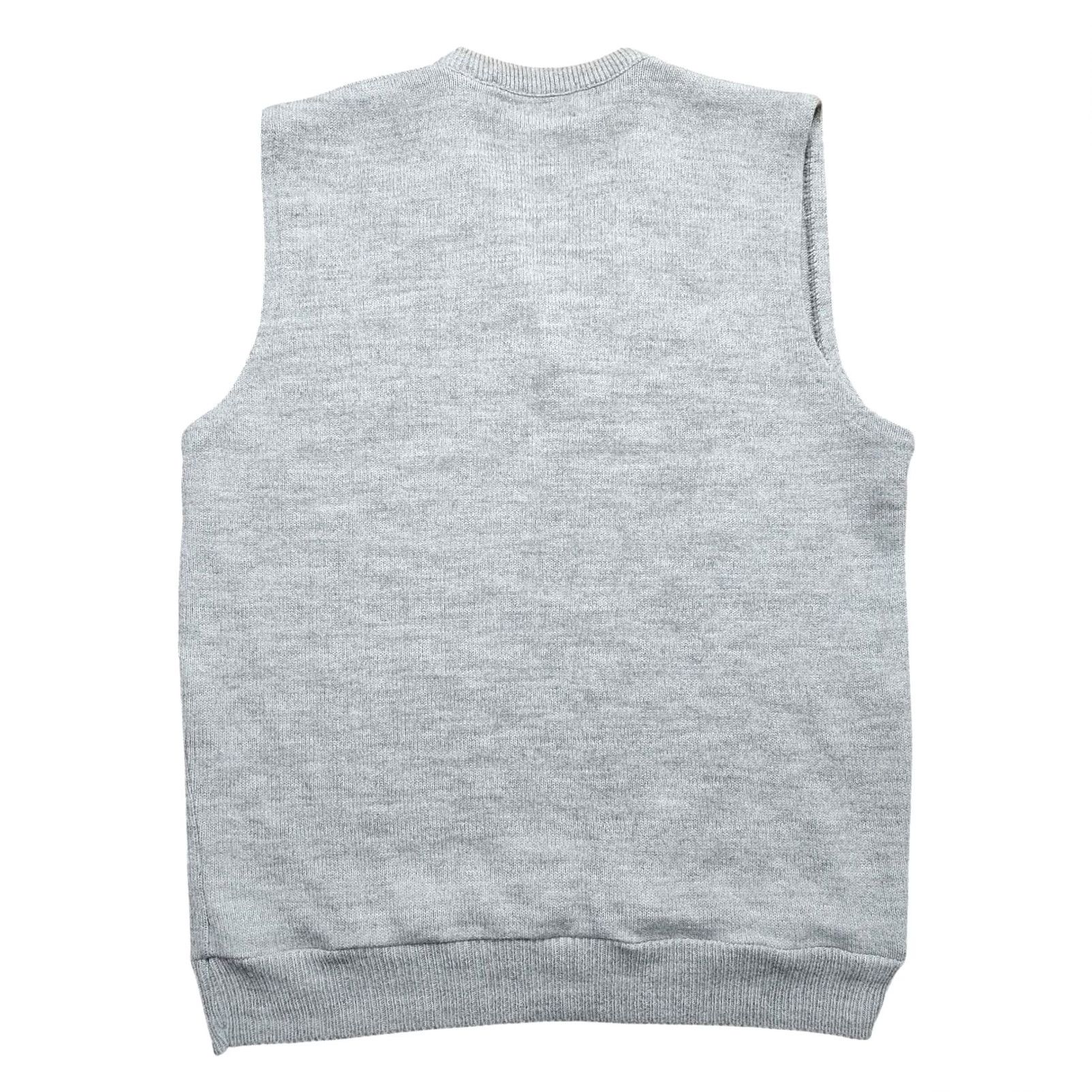 Vintage VINTAGE Jersild Sweater Vest Wool Acrylic Mens LT Tall Gray 90s USA Preppy Lightweight Knit V-Neck Sleeveless Size US L / EU 52-54 / 3 - 2 Thumbnail