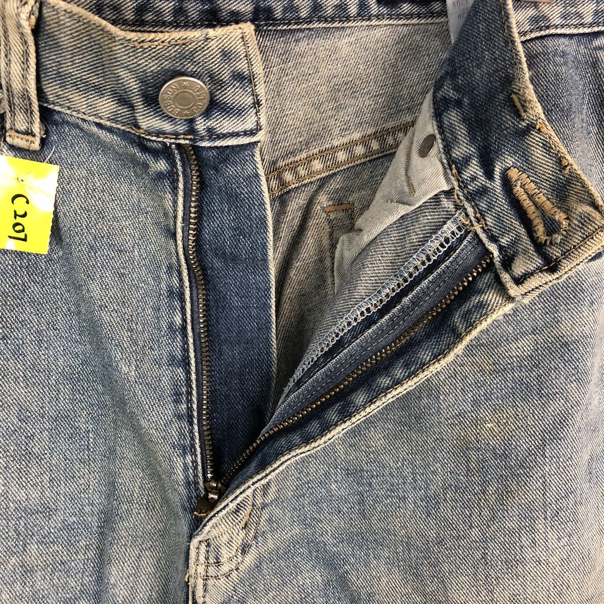 Japanese Brand DL BobSon Vintage faded ripped Blue Denim Pants #C207 Size US 30 / EU 46 - 11 Thumbnail