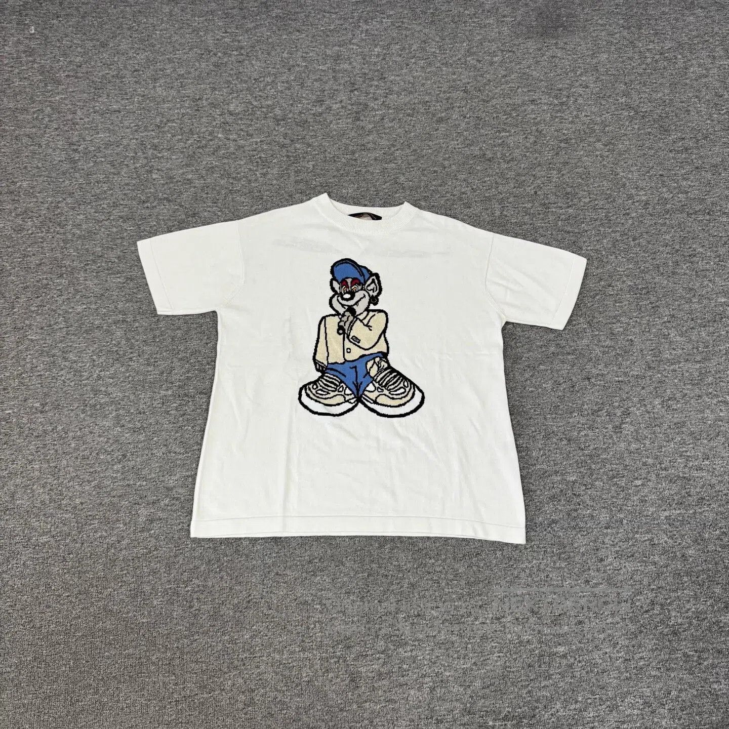 Louis Vuitton Louis Vuitton Cartoon pattern, knitted short-sleeved T-shi Size US S / EU 44-46 / 1 - 1 Thumbnail
