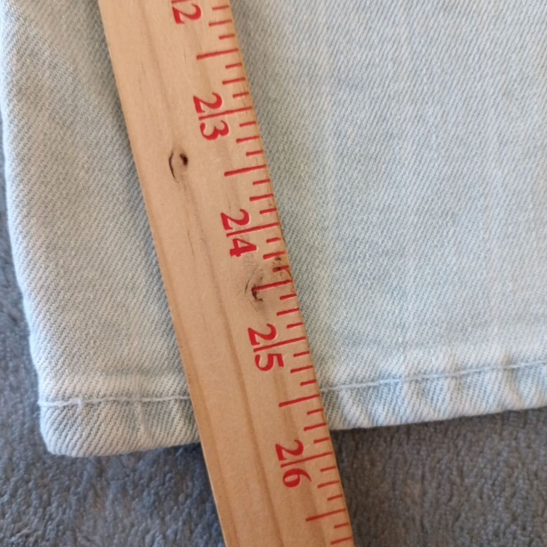 Old Navy Old Navy Jeans Womens 10 Size Striped Slim Wide Leg Light Wash 31x26 Size 32" / US 10 / IT 46 - 5 Thumbnail