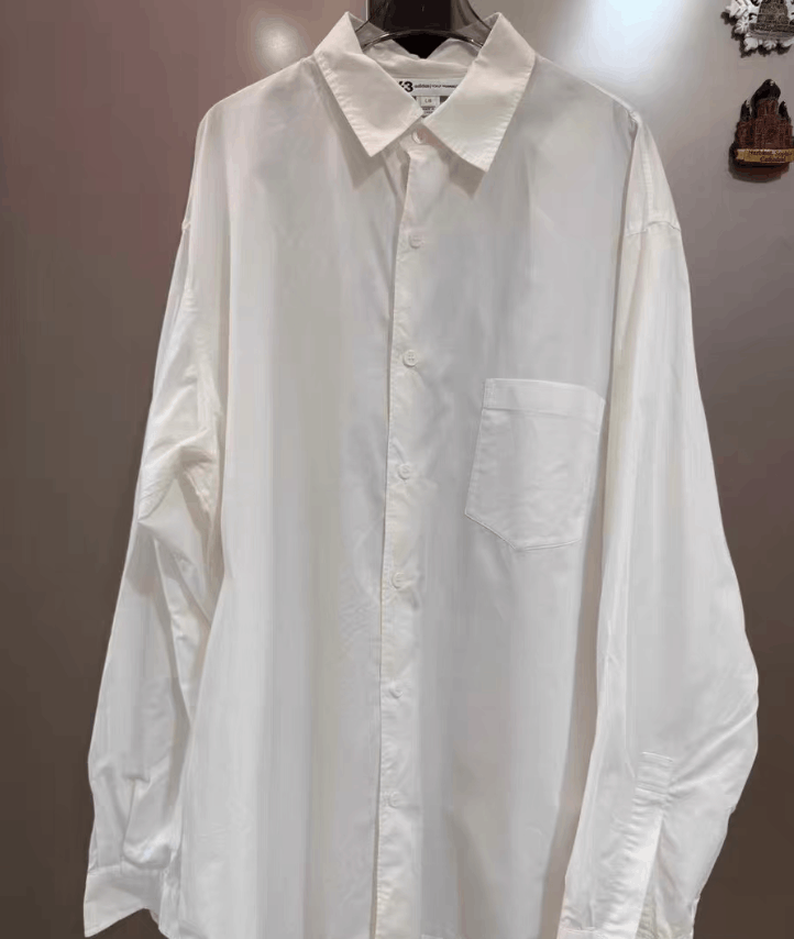 Y-3 Y-3 x adidas White Long Sleeve Shirt K31 Size US L / EU 52-54 / 3 - 1 Thumbnail