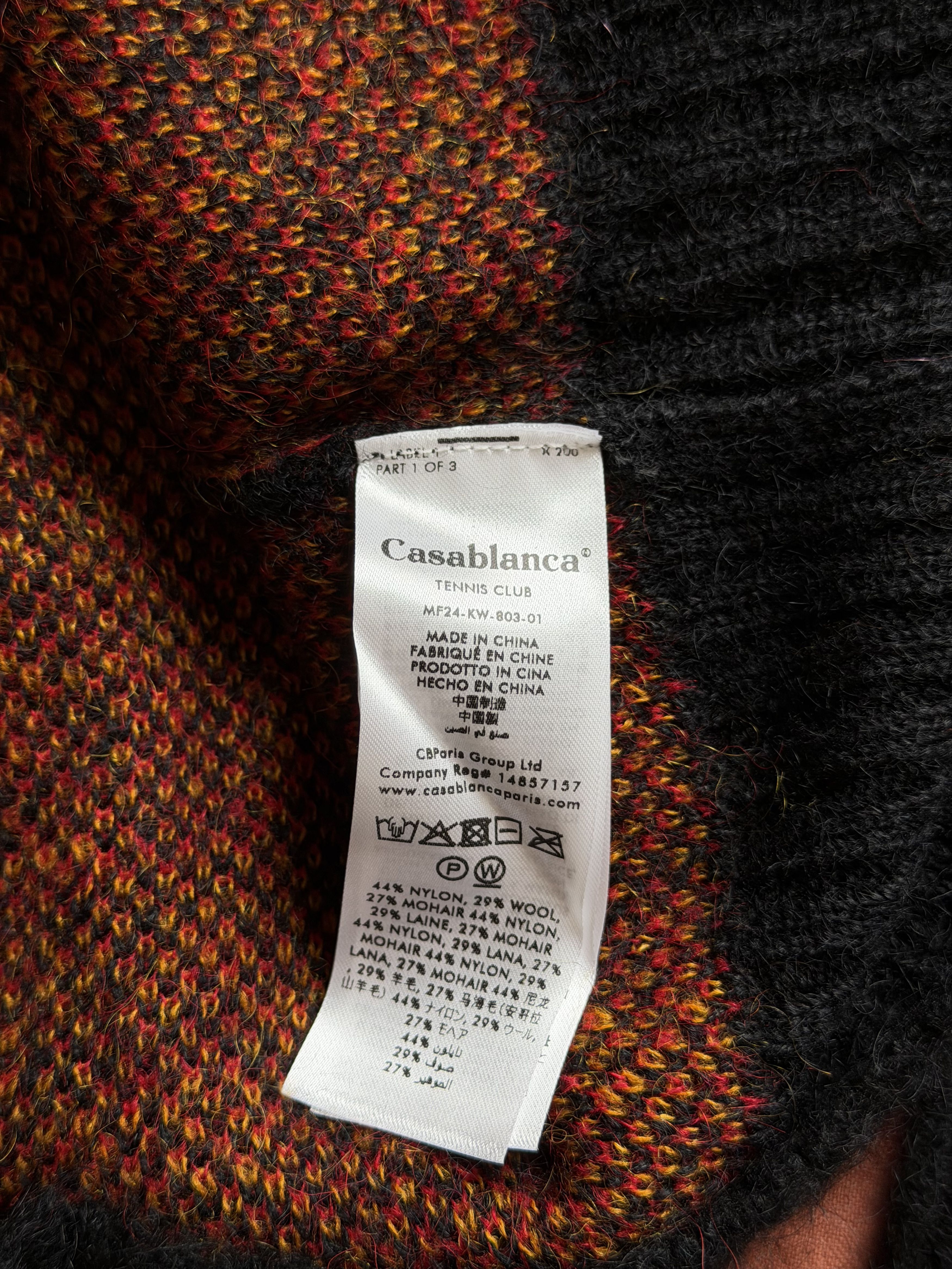 Casablanca Casablanca Rainbow Mushroom Mohair Sweater in Black Size US XXL / EU 58 / 5 - 8 Thumbnail