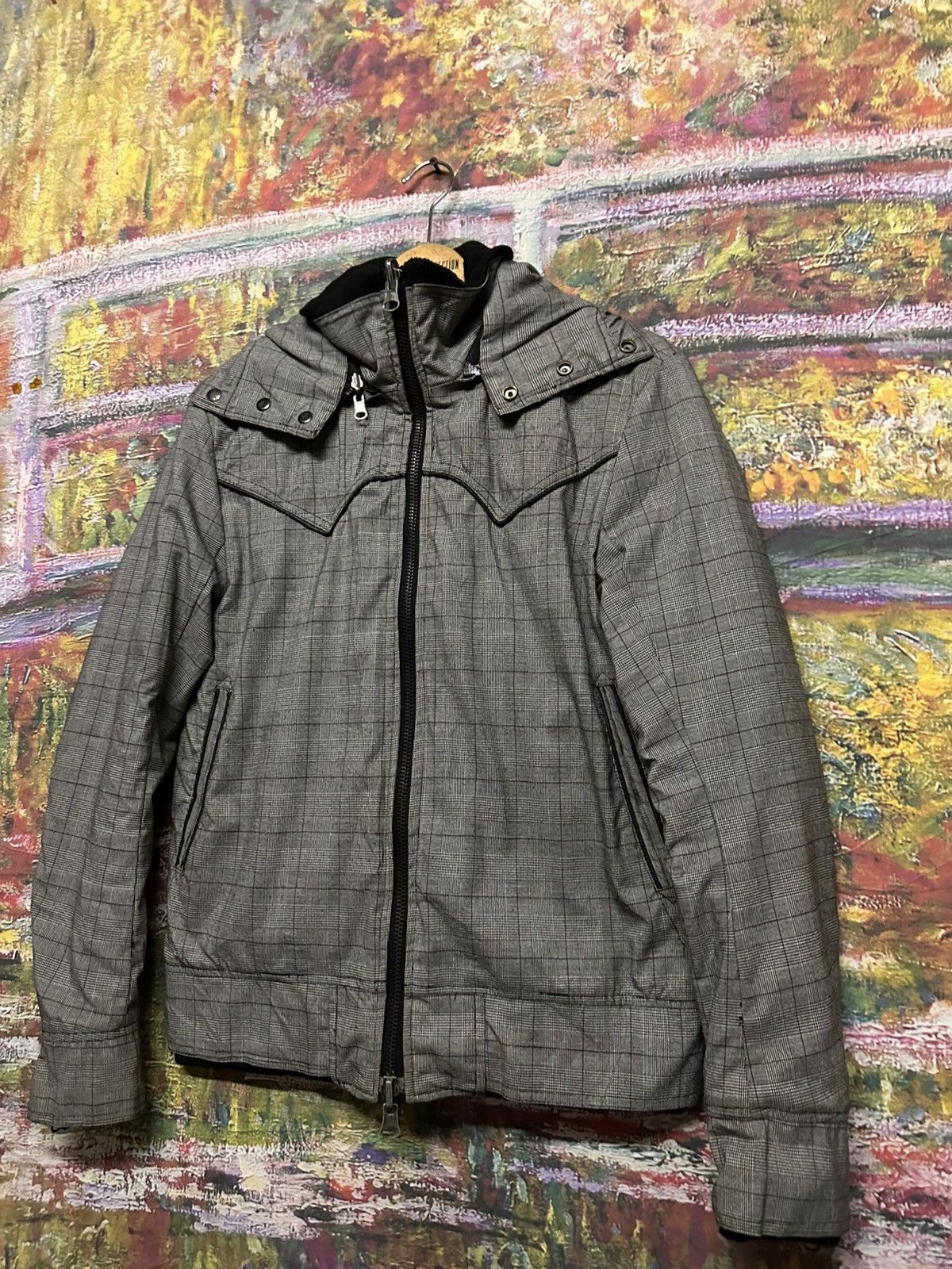 Number (N)ine Vintage Brthbreath reversible black smoke&white beech jack Size US M / EU 48-50 / 2 - 4 Thumbnail