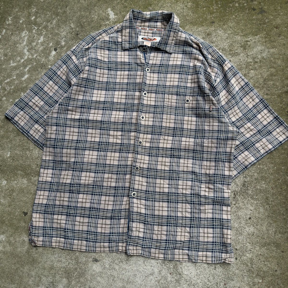 Vintage Y2K Oversized Plaid Grunge Button Up Shirt ERD Chrome ERL Size US XL / EU 56 / 4 - 3 Thumbnail