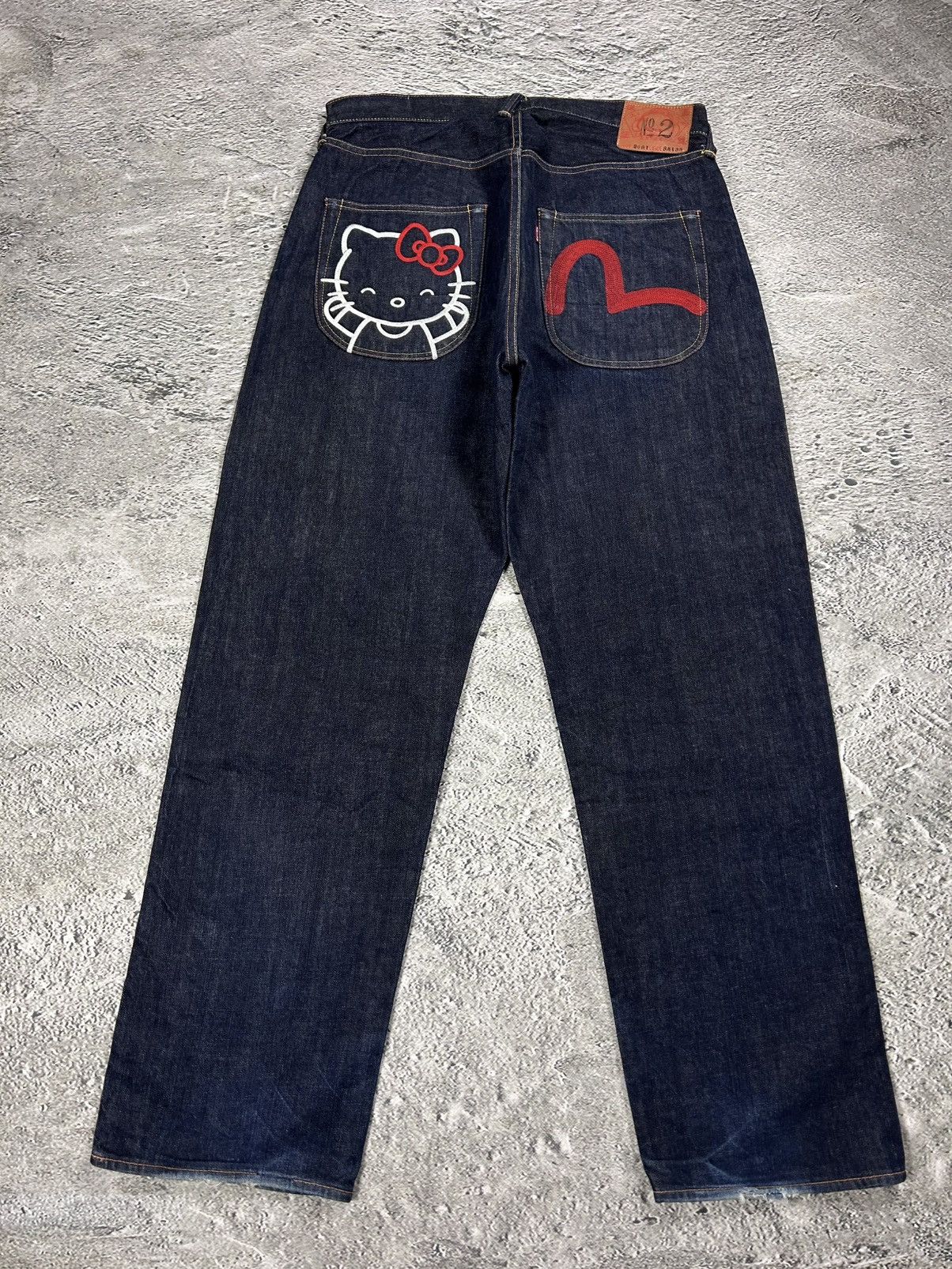 Evisu Evisu Hello Kitty jeans vintage selvedge denim Japan RARE Size US 38 / EU 54 - 1 Thumbnail