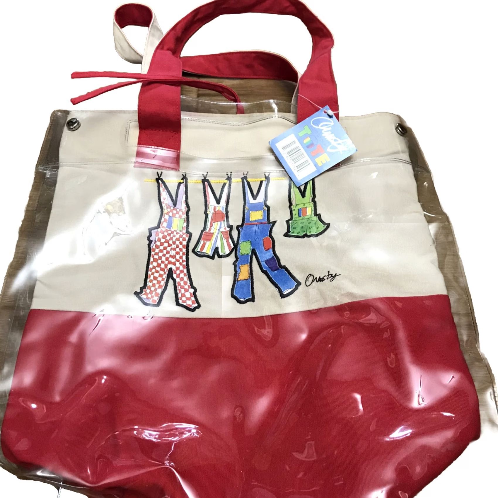 Vintage VINTAGE Anne Ormsby Bag Womens Beach Elements Clotheline Tote Size ONE SIZE - 2 Thumbnail